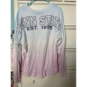 Penn State Pink & Blue Ombré Long Sleeve Shirt